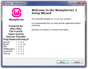 نصب wampserver