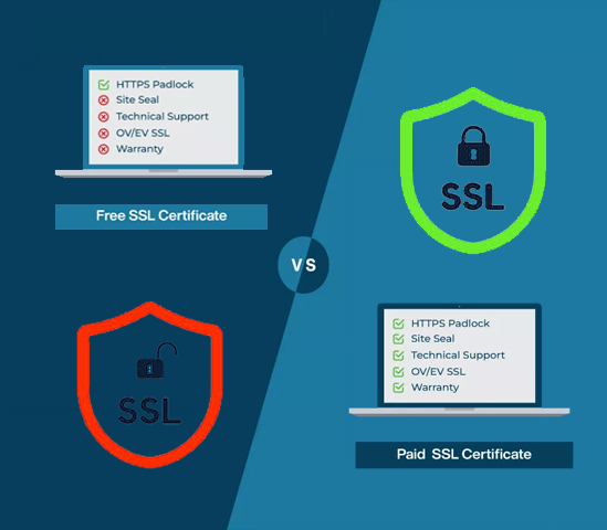 تفاوت گواهینامه SSL رایگان و غیر رایگان